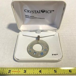BNIB Swarovski Elements Crystal Ice Round Necklace